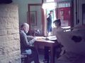 Hugo y Yanina, rodando escena de la oficina de cr�ditos. 9/12/2007 (4:05 PM)